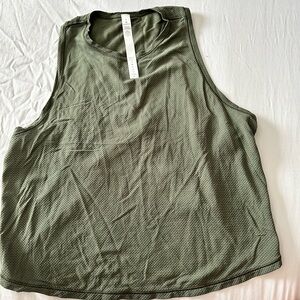 Lulu lemon fast as light tank. *Mesh Camo green